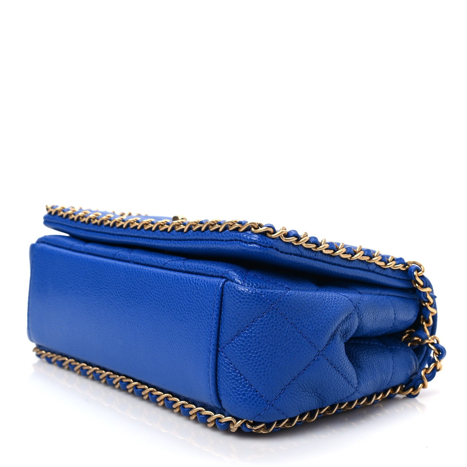 Chanel Caviar Quilted Mini Never Ending Chain Flap Blue 7 of 7