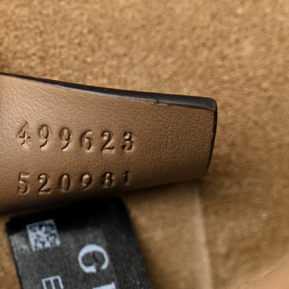 Gucci GG Supreme Monogram Suede Crystal Small Dionysus Shoulder Bag Beige Ebony Taupe 6 of 8
