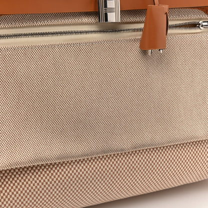 Hermes Vache Hunter Criss Viking Herbag Zip Retourne 31 PM Ecru Beige Naturel 18 of 19