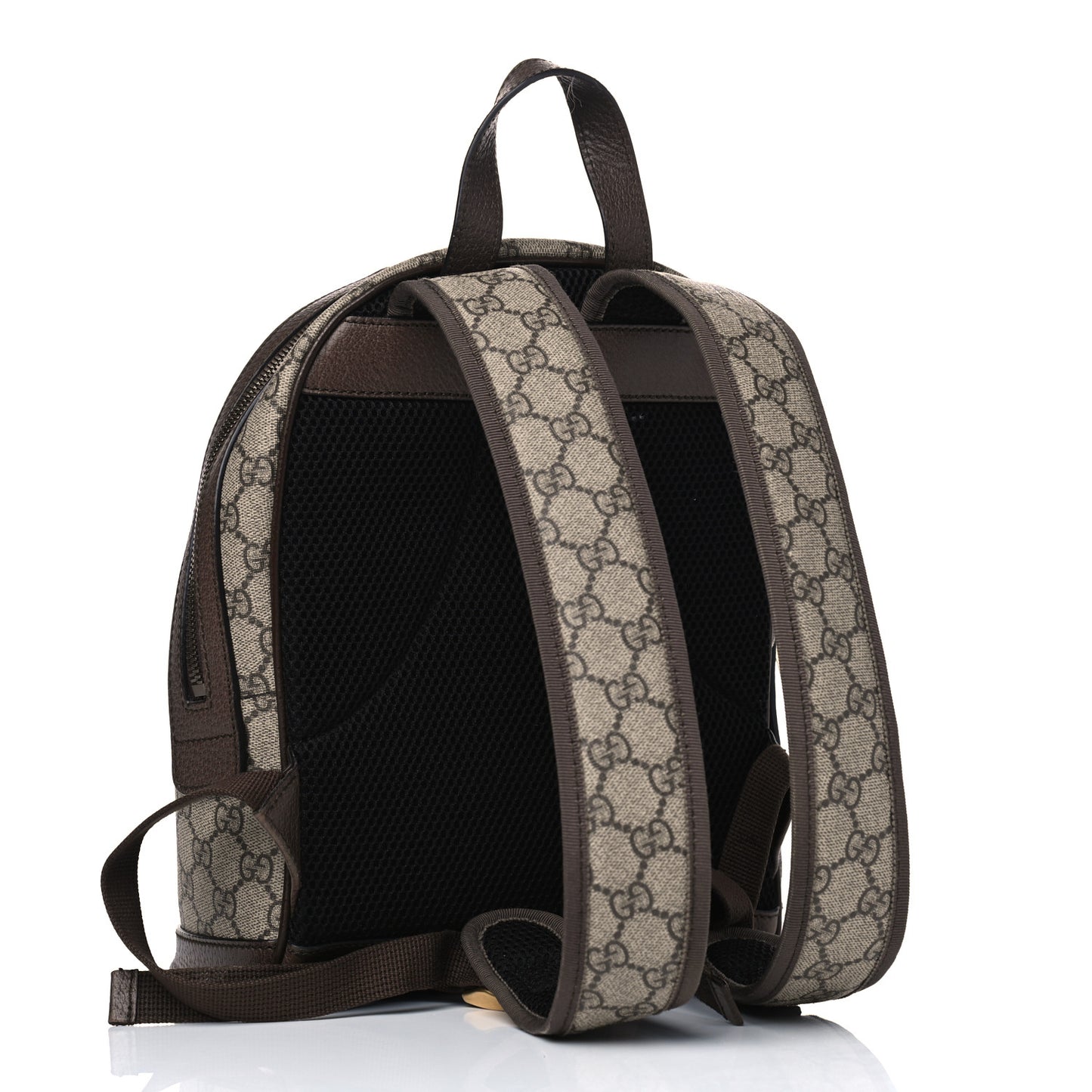 GG Supreme Monogram Calfskin Web Small Ophidia Day Backpack Beige Ebony New Acero