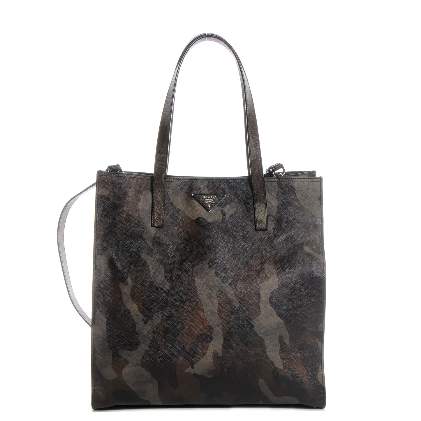 Saffiano Soft Camouflage Military Tote Mimetico