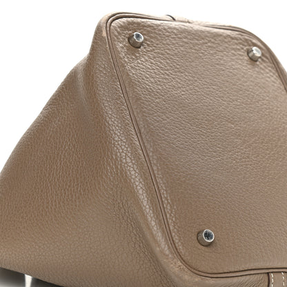 Hermes Taurillon Clemence Picotin 22 MM Etoupe 9 of 13