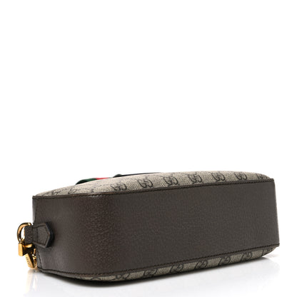 Gucci GG Supreme Monogram Web Neo Vintage Shoulder Bag Beige New Acero Crop 4 of 11