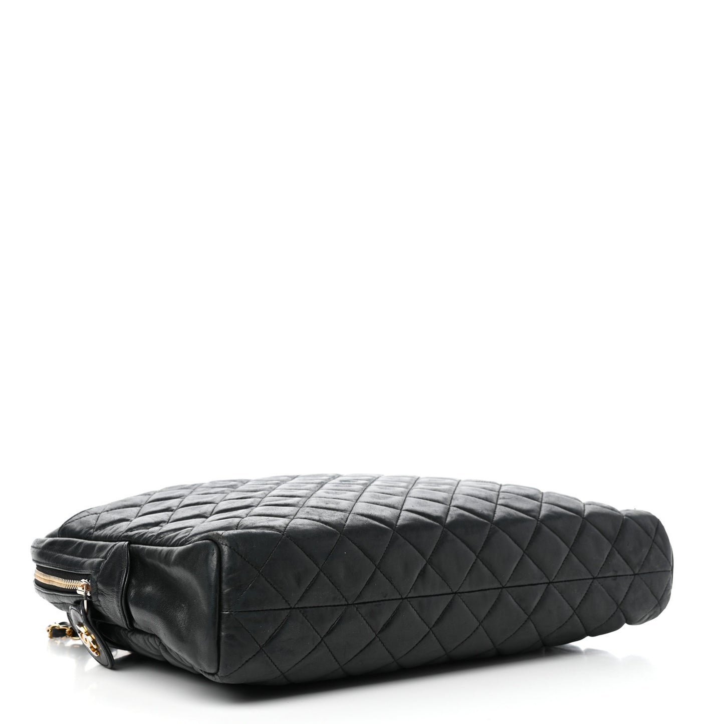 Lambskin Quilted Shoulder Bag Black