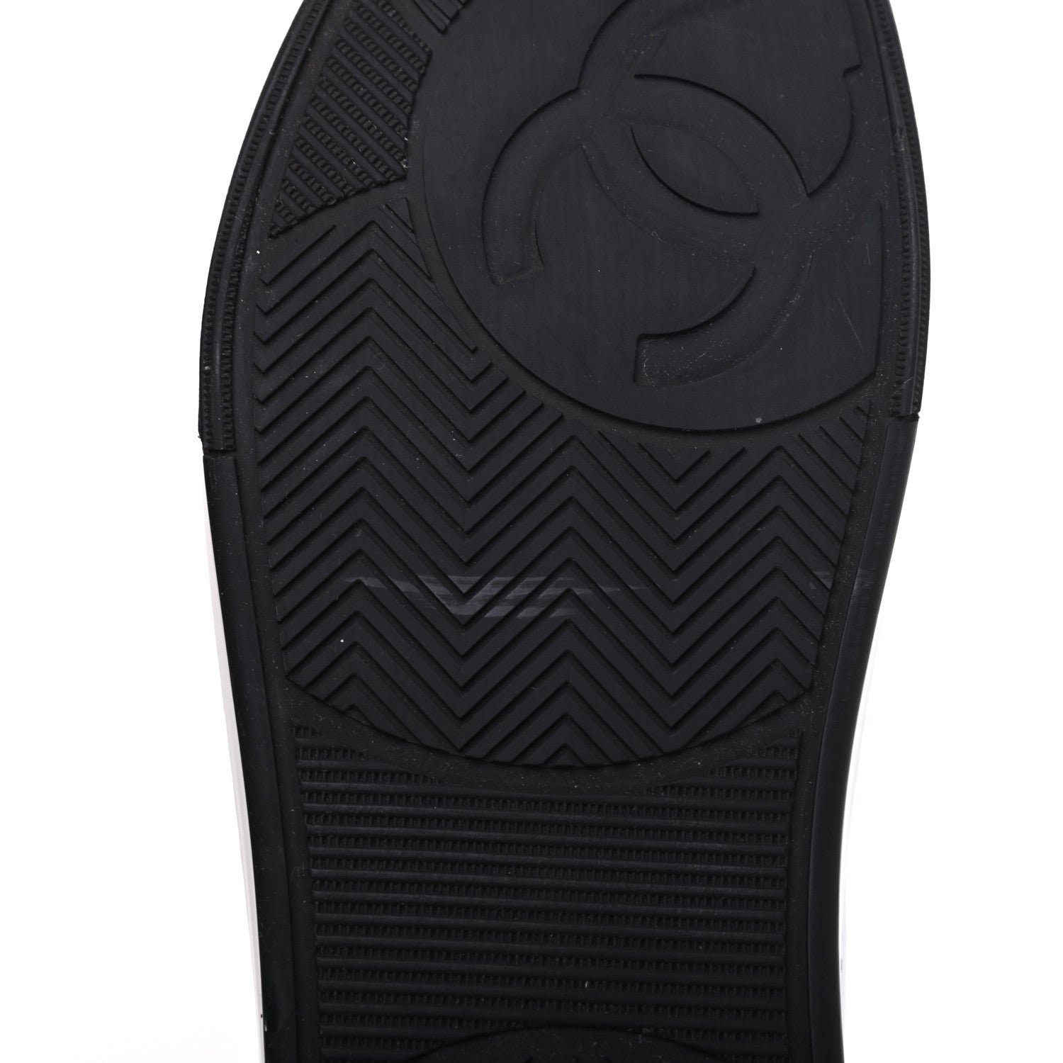 Chanel Calfskin Womens Logo High Top Sneakers 39 Black White 9 of 13