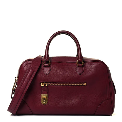 Marc Jacobs Calfskin Venetia Satchel Burgundy 1 of 8