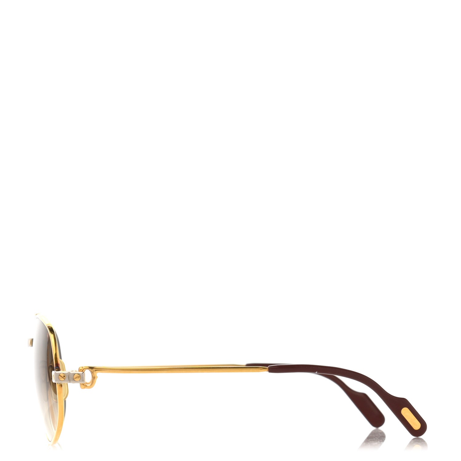 Cartier Vintage Aviator Vendome Santos Sunglasses Gold 3 of 7