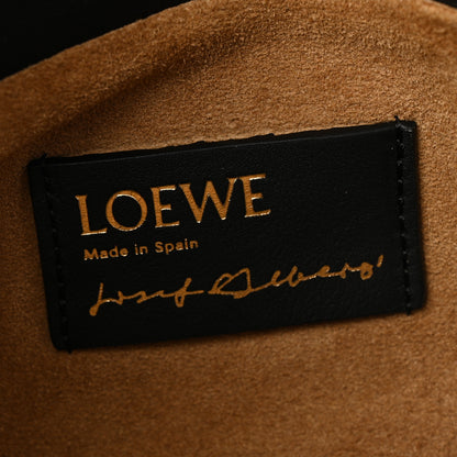 Loewe X ALBERS Nappa Calfskin Medium Flamenco Knot Clutch Black Burgundy 6 of 10