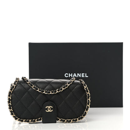 Chanel Caviar Quilted Glasses Case With Chain Black 8 of 8
