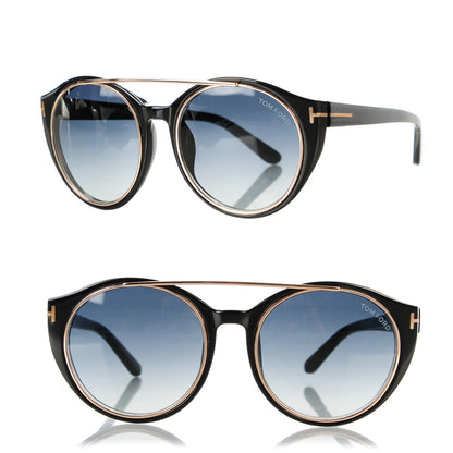 Tom Ford Joan Sunglasses TF383 Black Gold 1 of 7