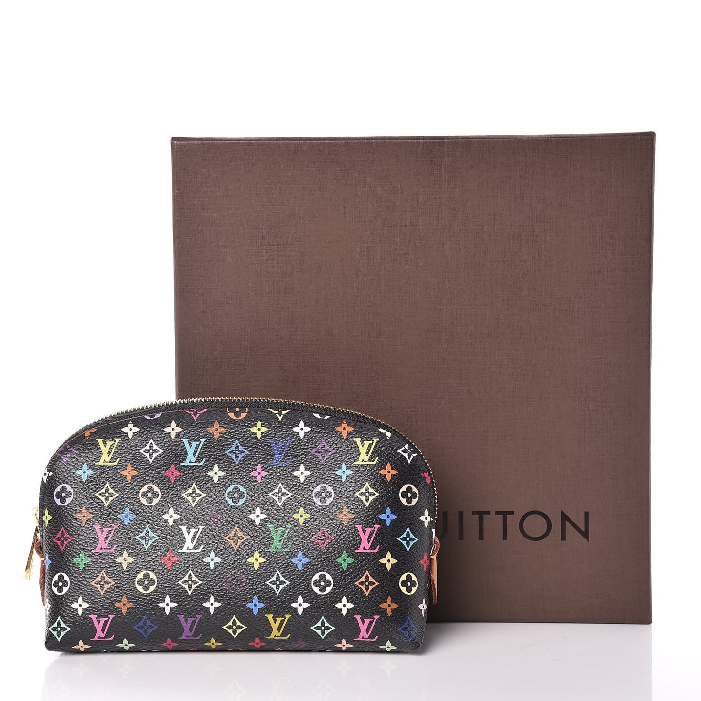 Monogram Multicolor Cosmetic Pouch Black Grenade