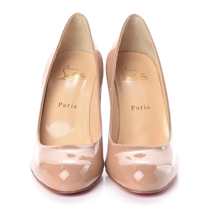 Christian Louboutin Patent Simple 85 Pumps 37.5 Nude 2 of 7