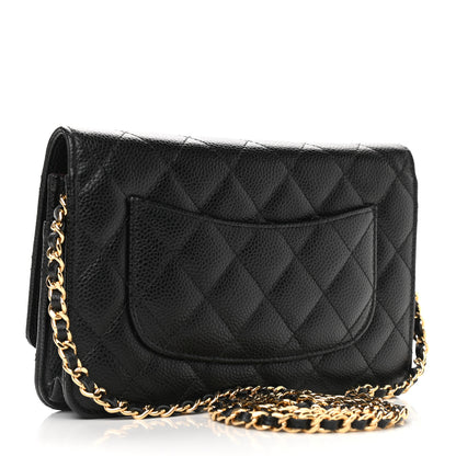 Chanel Caviar Quilted Wallet On Chain WOC Black 3 of 10