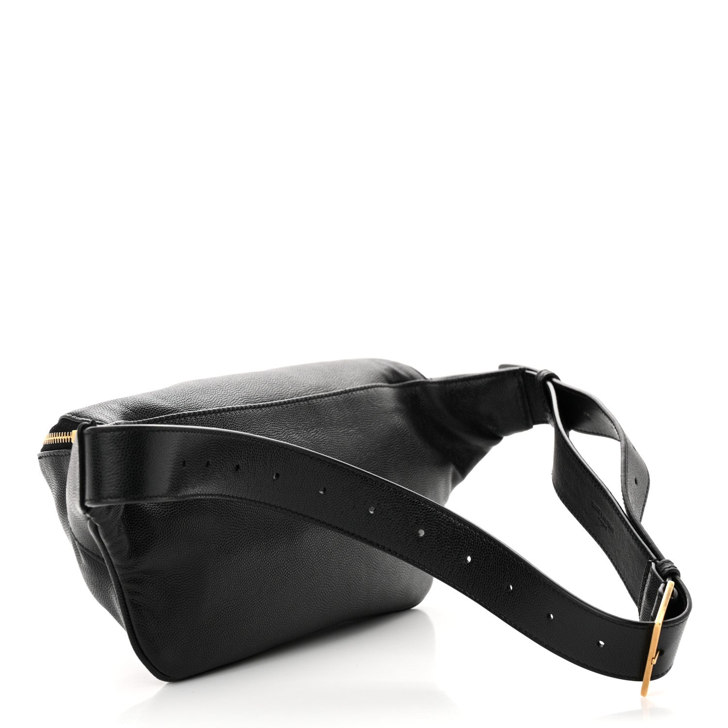 Saint Laurent Grain De Poudre Monogram Belt Bag Black 3 of 14