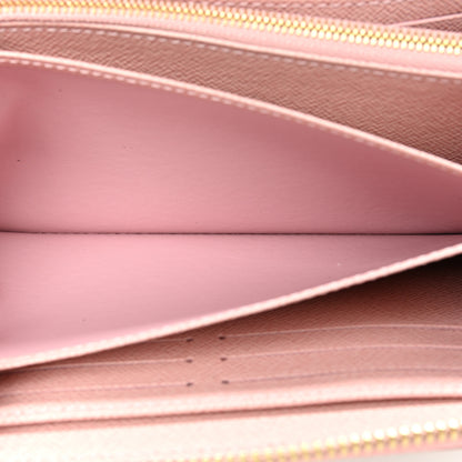 Louis Vuitton Damier Azur Clemence Wallet Rose Ballerine 8 of 13