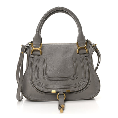 Chloe Calfskin Small Marcie Satchel Cashmere Grey 1 of 9