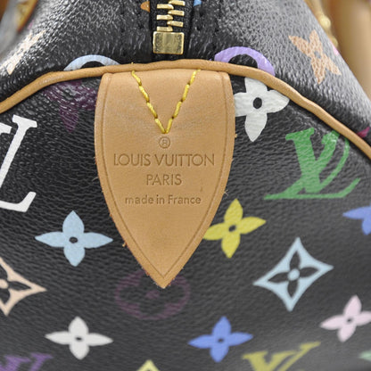 Louis Vuitton Monogram Multicolor Speedy 30 Black 8 of 9