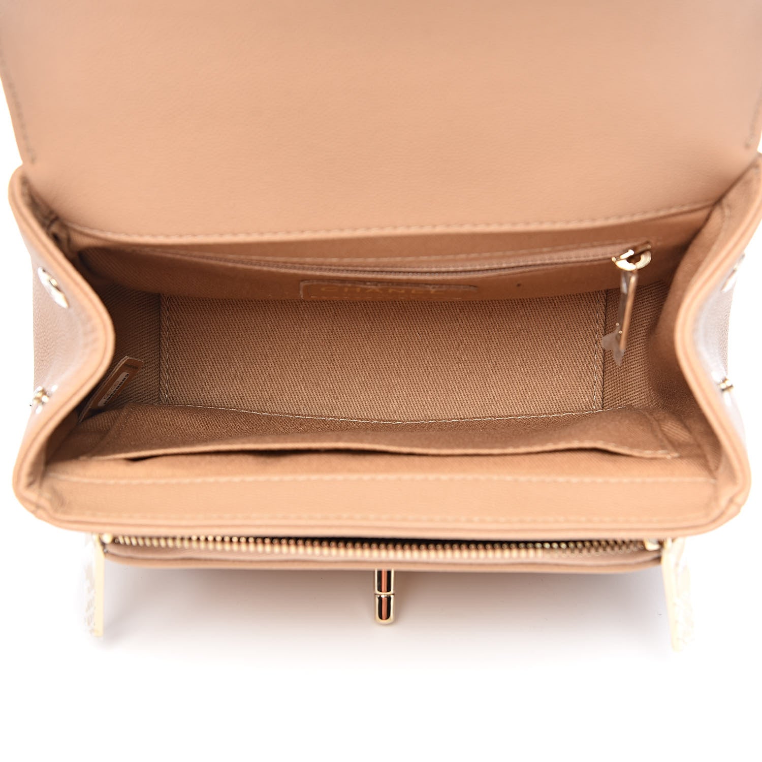 Chanel Caviar Quilted Small Business Affinity Flap Beige 5 of 12