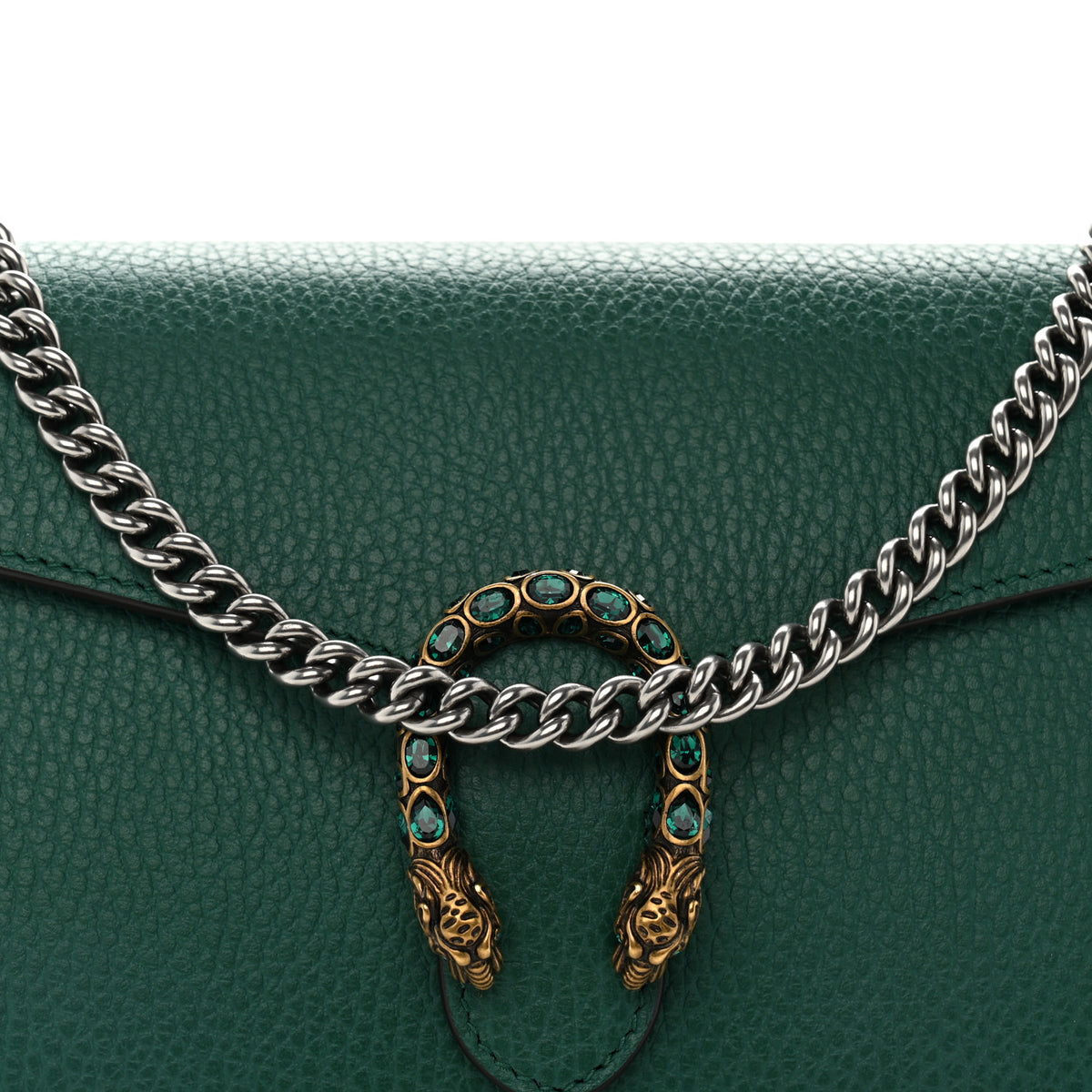 Calfskin Mini Dionysus Chain Wallet Emerald