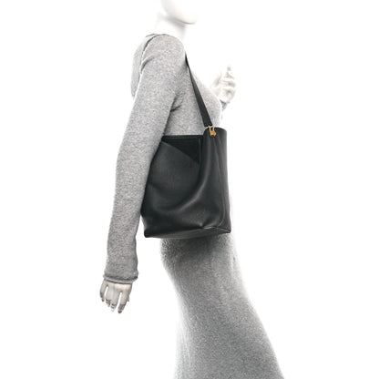 The Row Grained Calfskin Medium N/S Hook Tote Black 3 of 10