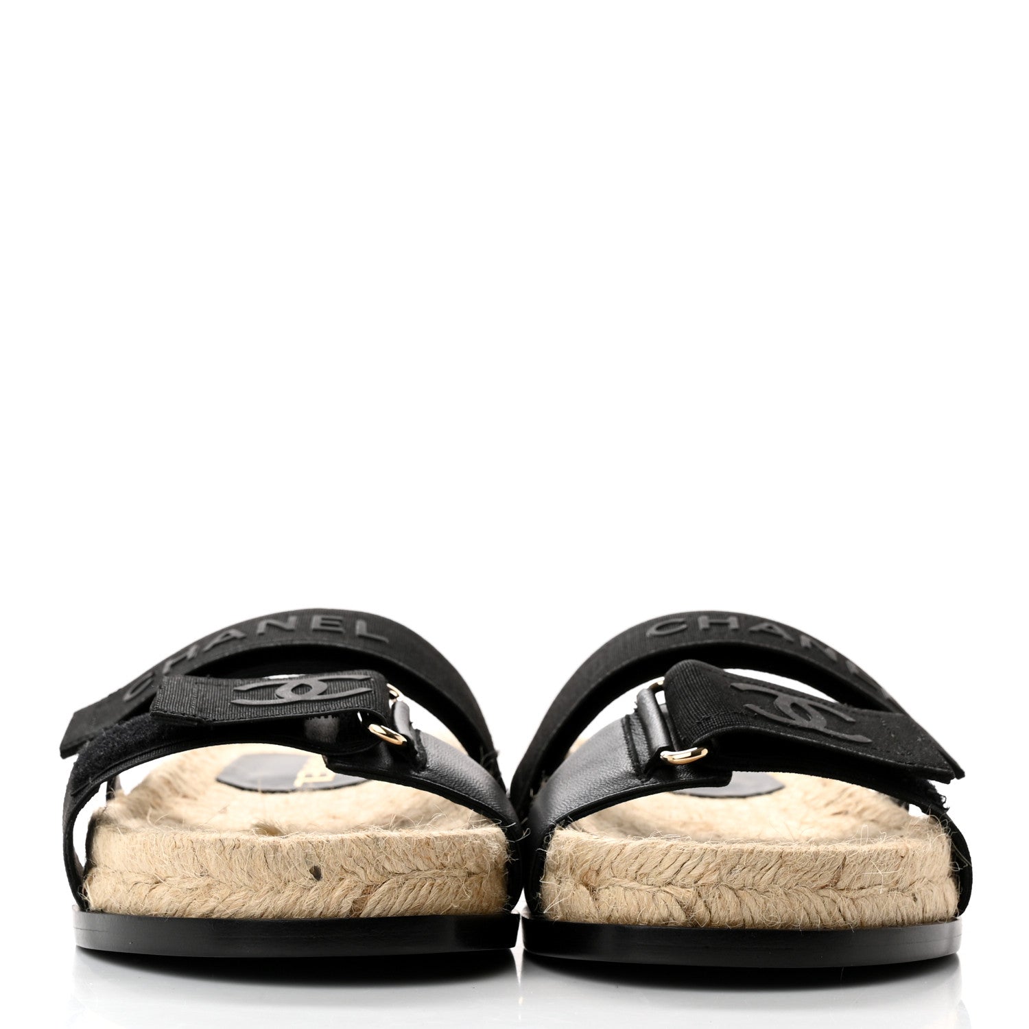 Chanel Lambskin Mules Elastic 37 Black 2 of 13