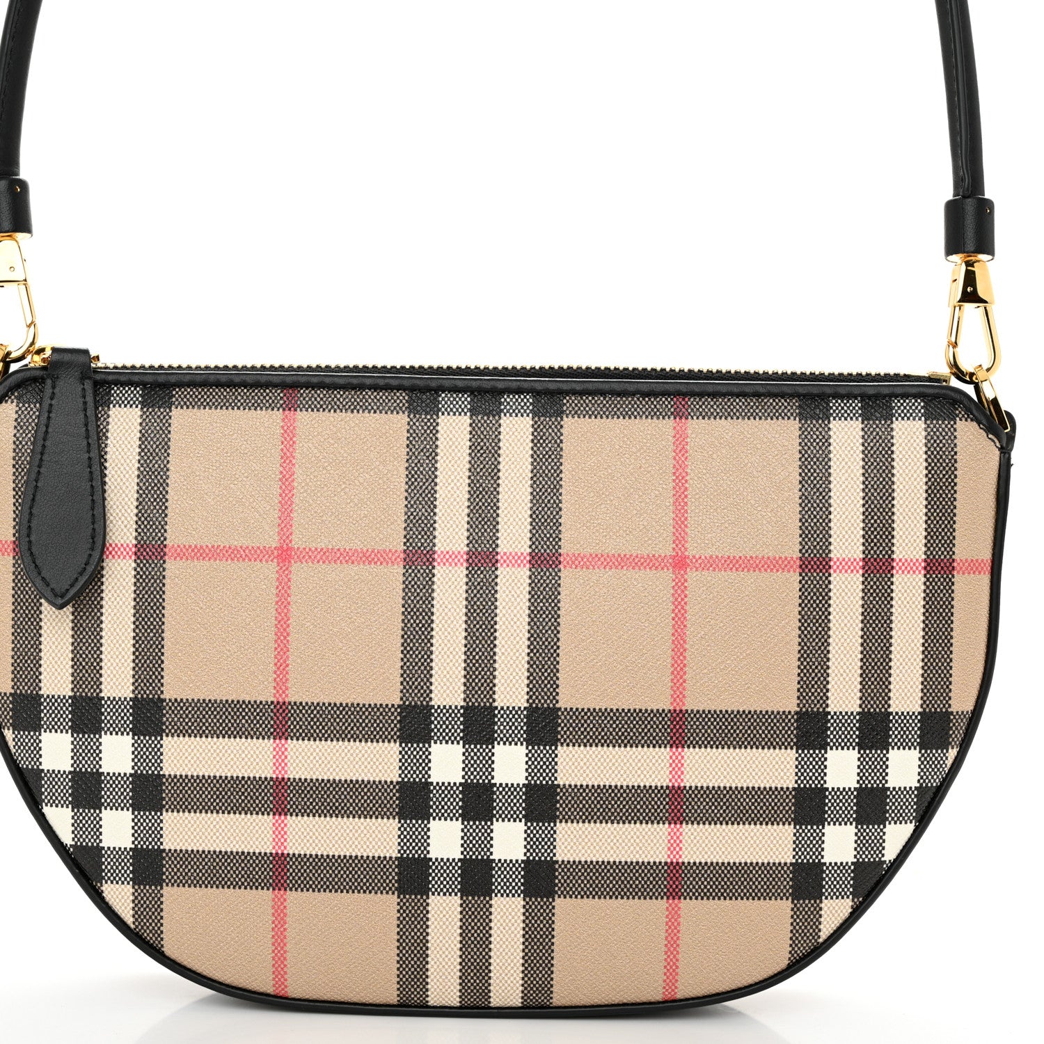 Burberry Vintage Check Calfskin Olympia Slim Pouch Archive Beige 7 of 9