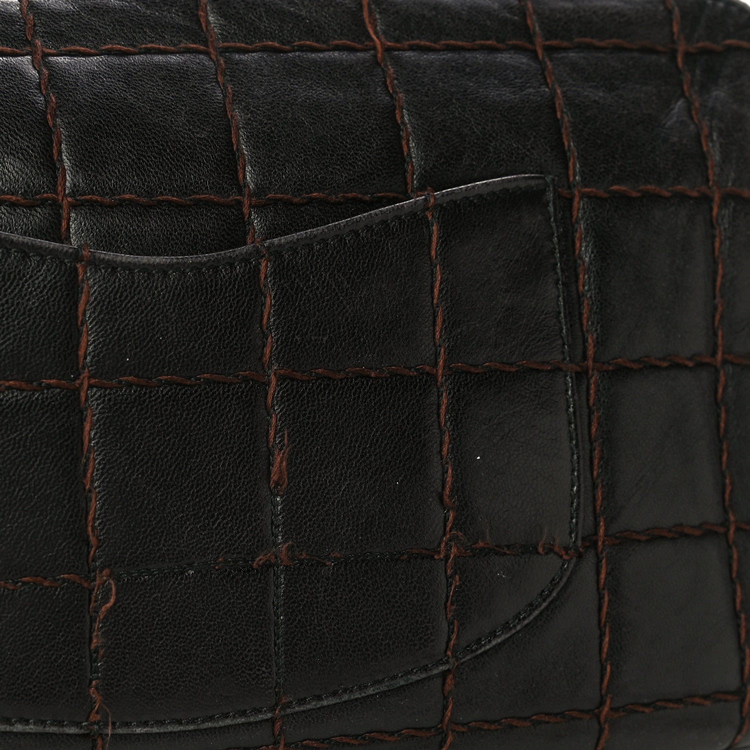 Chanel Lambskin Quilted Chocolate Bar Camera Case Black 14 of 18