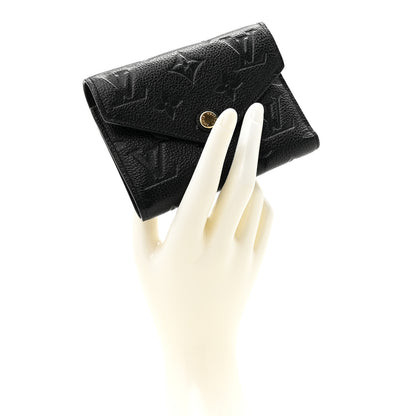 Louis Vuitton Empreinte Victorine Wallet Black 2 of 10