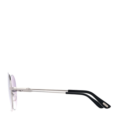 Tom Ford Metal Rania-02 Oval Sunglasses TF564 Silver 3 of 7