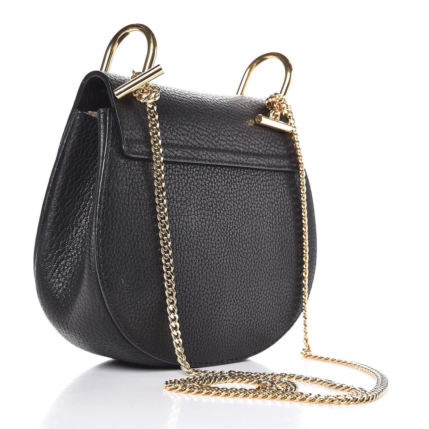 Chloe Grained Lambskin Mini Drew Shoulder Bag Black 3 of 6