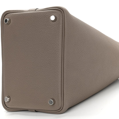 Hermes Taurillon Maurice Picotin Lock 18 PM Gris Asphalte 10 of 11