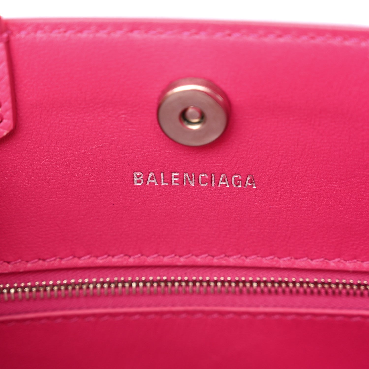 Balenciaga Grained Calfskin XXS Hourglass East West Tote Pink 6 of 14