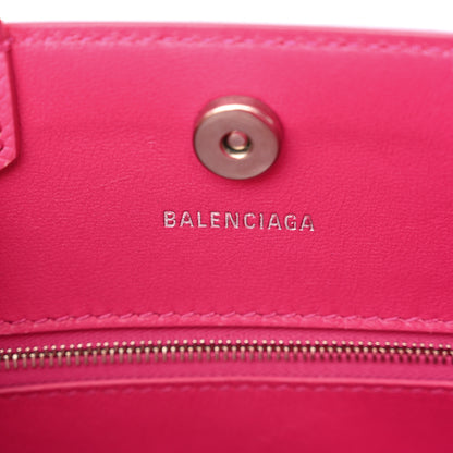Balenciaga Grained Calfskin XXS Hourglass East West Tote Pink 6 of 14