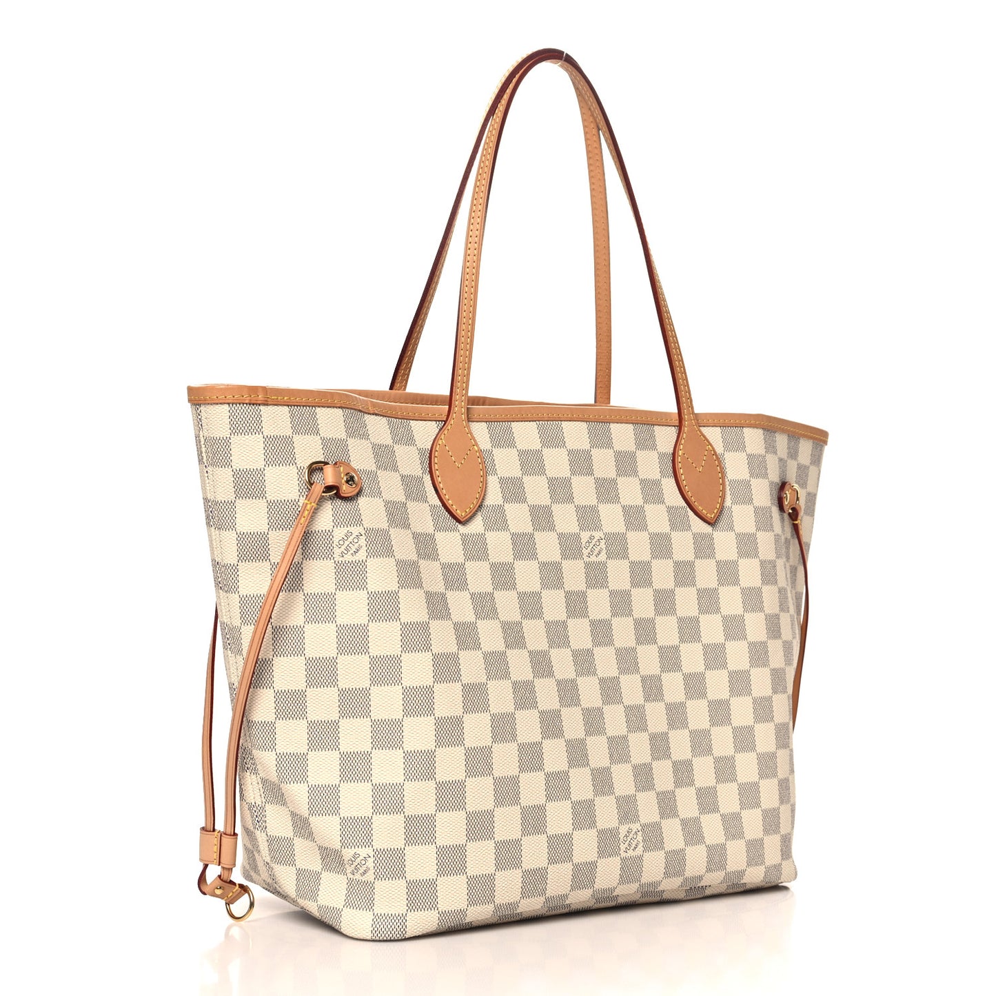 Damier Azur Neo Neverfull MM Rose Ballerine