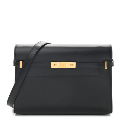 Saint Laurent Smooth Calfskin Manhattan Shoulder Bag Black 1 of 8