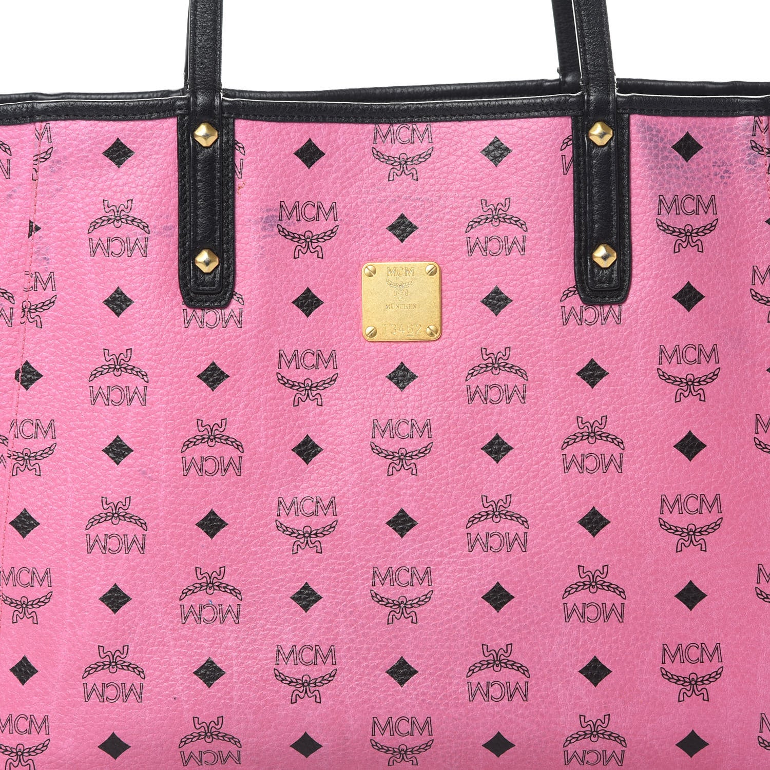 MCM Visetos Medium Liz Reversible Shopper Tote Pink 12 of 23