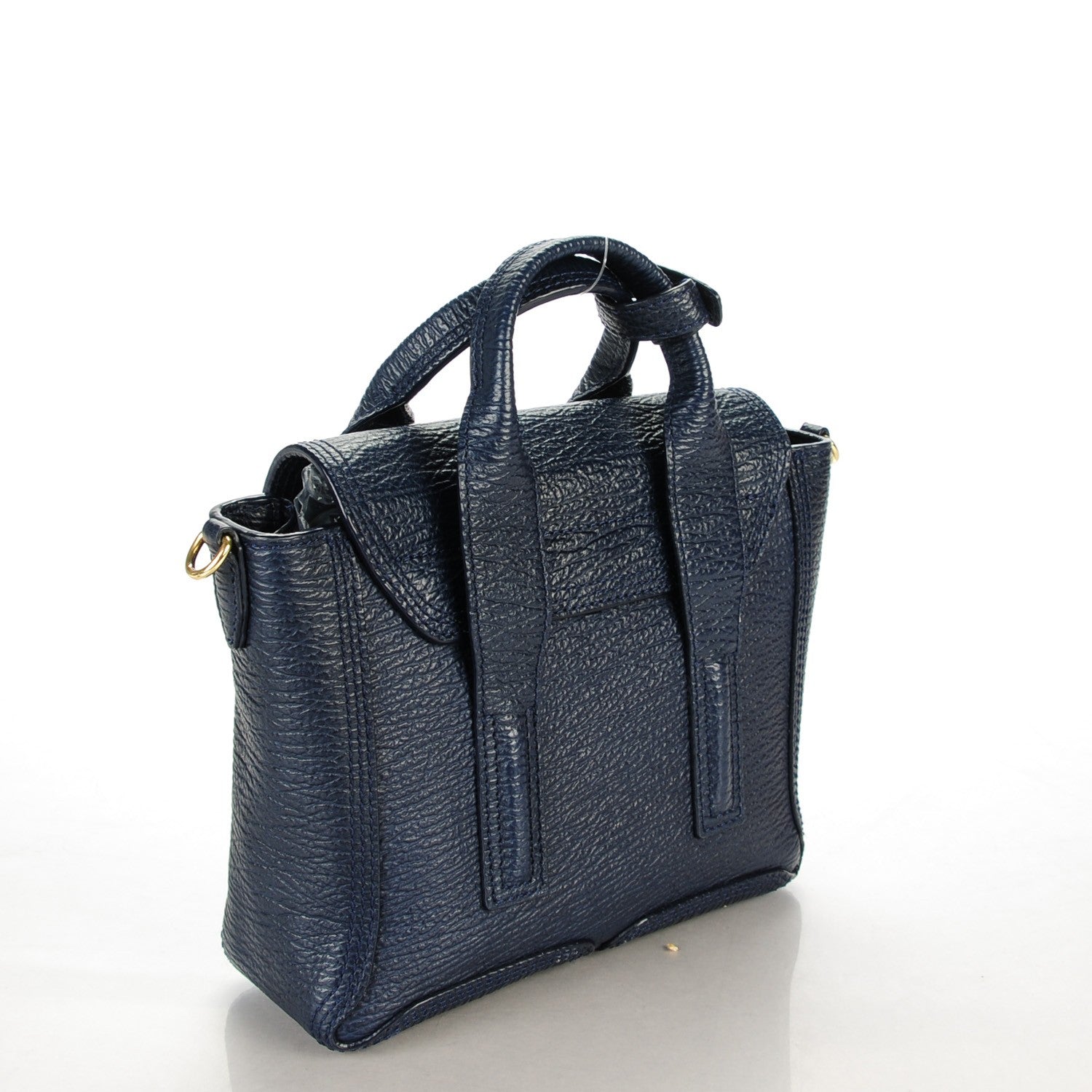 3.1 Phillip Lim 3.1 Textured Calfskin Mini Pashli Satchel Ink 3 of 6