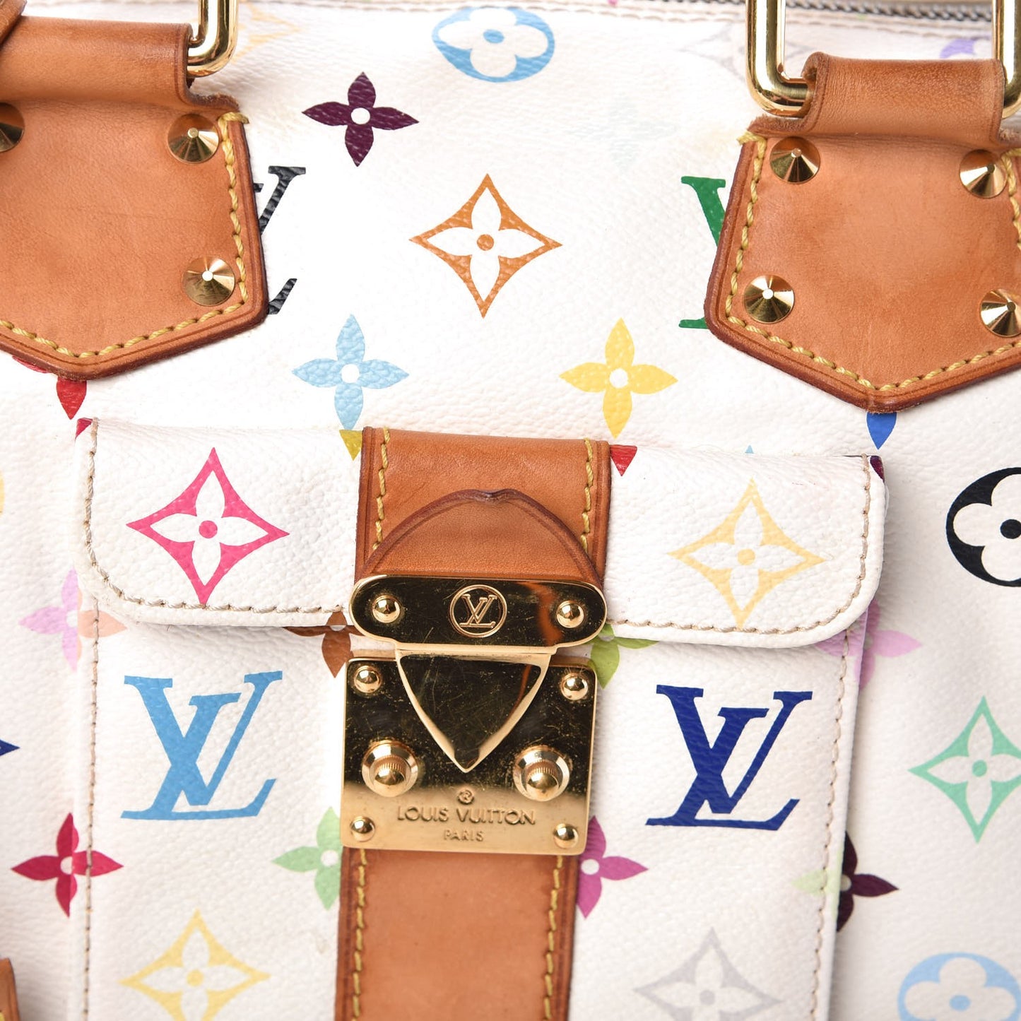 Monogram Multicolor Speedy 30 White