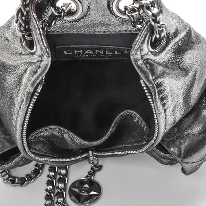 Chanel Iridescent Calfskin Mini Backpack Is Back Silver 5 of 6