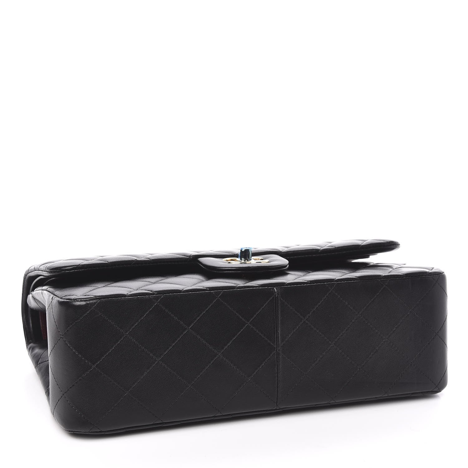 Chanel Lambskin Quilted Jumbo Double Flap Black 4 of 9