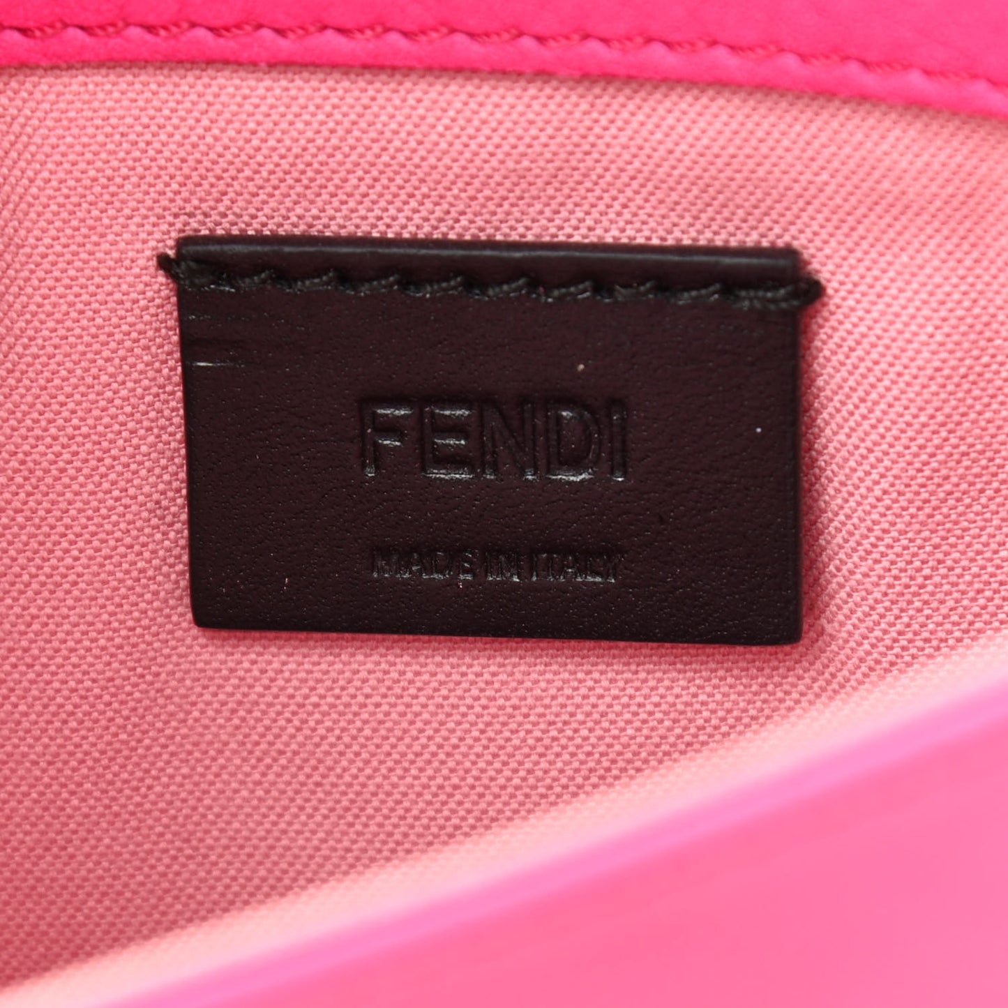 Vitello Flamingo Tube Wallet on Chain Fuchsia