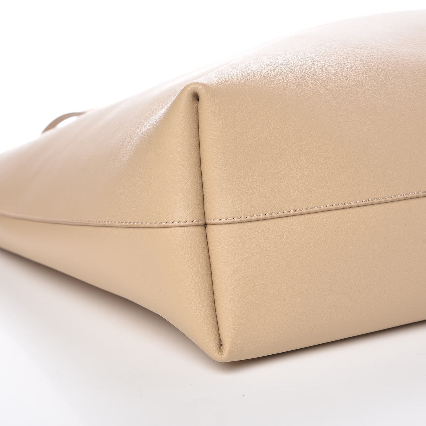 Calfskin Large Shopping Tote Natural