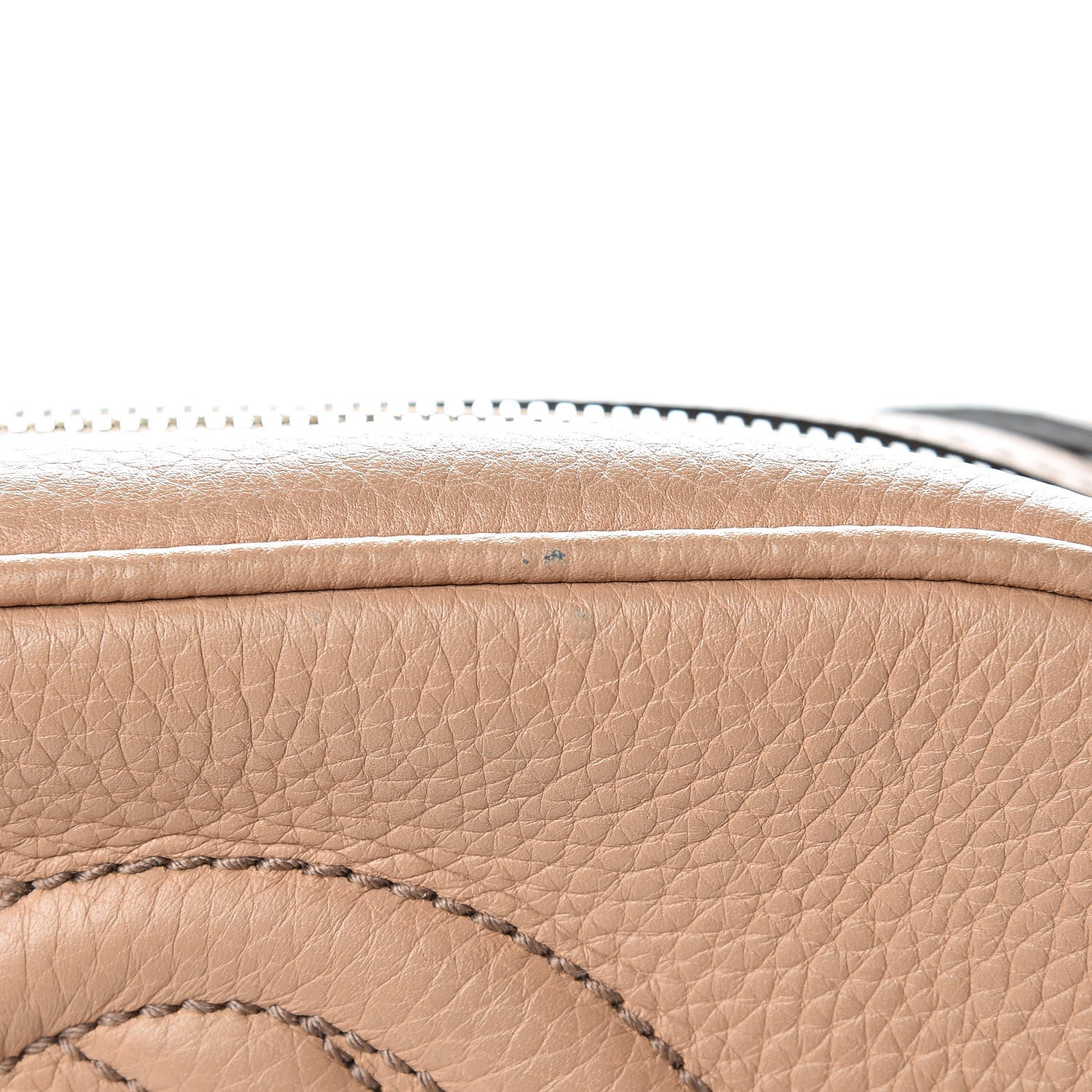 Gucci Pebbled Calfskin Small Soho Disco Bag Rose Beige 15 of 16