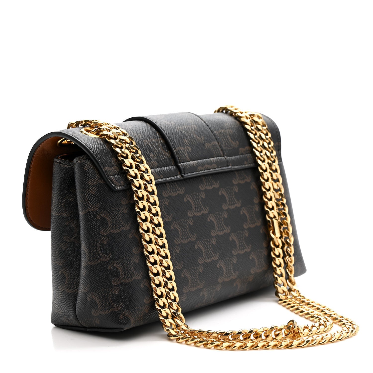 Celine Triomphe Canvas Teen Victoire Tan 3 of 9