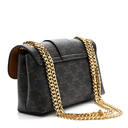 Celine Triomphe Canvas Teen Victoire Tan 3 of 9