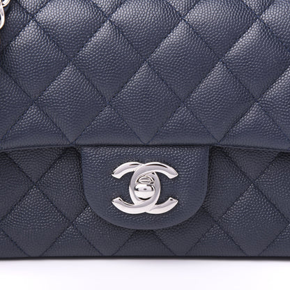 Chanel Caviar Quilted Mini Rectangular Flap Navy 10 of 11