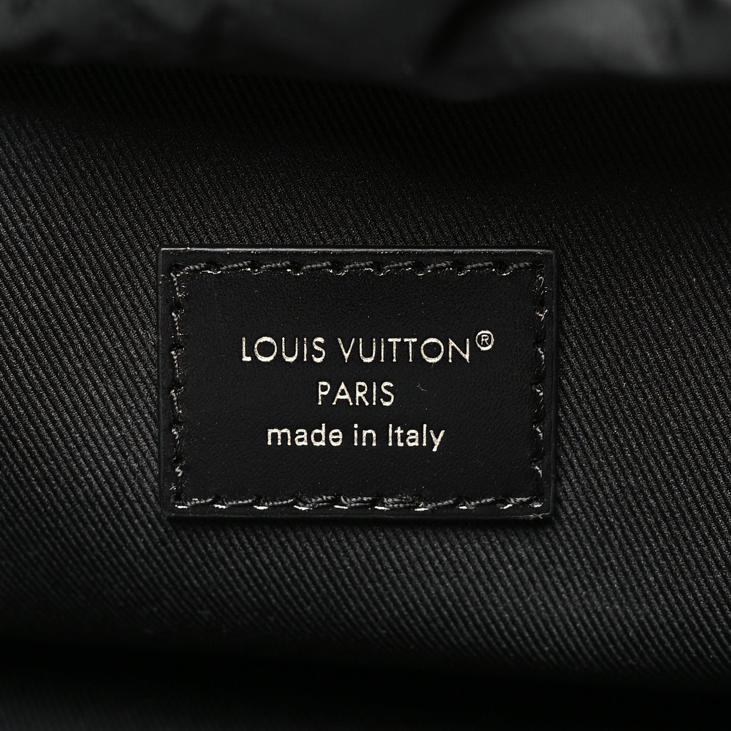 Shiny Calfskin Montsouris Cargo Backpack Black