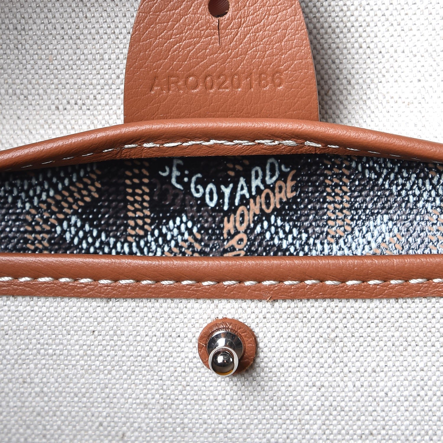 Goyard Goyardine Artois MM Black Gold 7 of 7