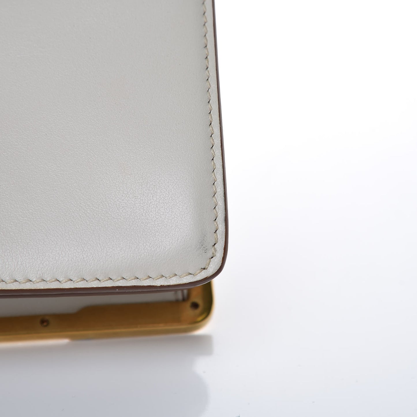 City Calf Saffiano Laser Cut Cahier Bag Talco