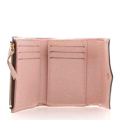 Louis Vuitton Damier Ebene Victorine Wallet Rose Ballerine 5 of 12